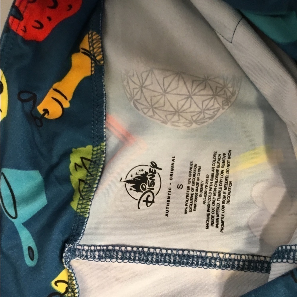 Disney 25th ANNIVERSARY FOOD & WINE CELEBRATION LEGGING SIZE SMALL - Picture 12 of 12